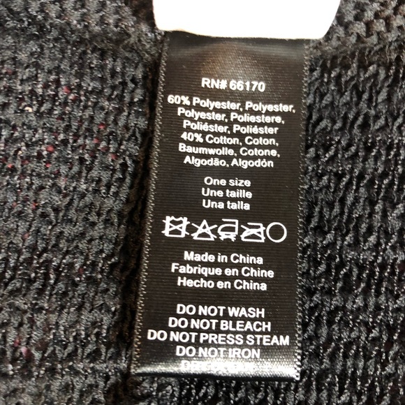 Akemi +Kin by Anthropology Women’s Black Open Front Knit Cardigan One Size - Picture 3 of 4